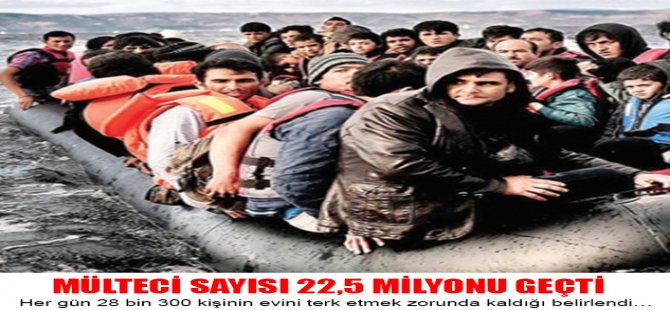 Mülteci Sayısı 22,5 Milyonu Geçti