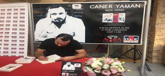 Caner Yaman Kitaplarını Agora Alışveriş Merkezi’nde İmzaladı