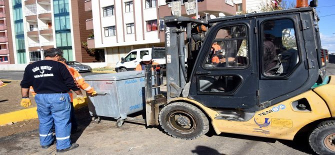 Aliağa Belediyesi Çöp Konteynerlerini Yeniliyor