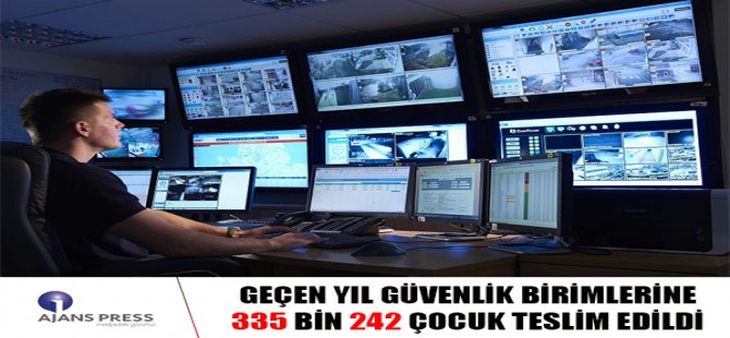 Geçen Yıl Güvenlik Birimlerine 335 Bin 242 Çocuk Teslim Edildi