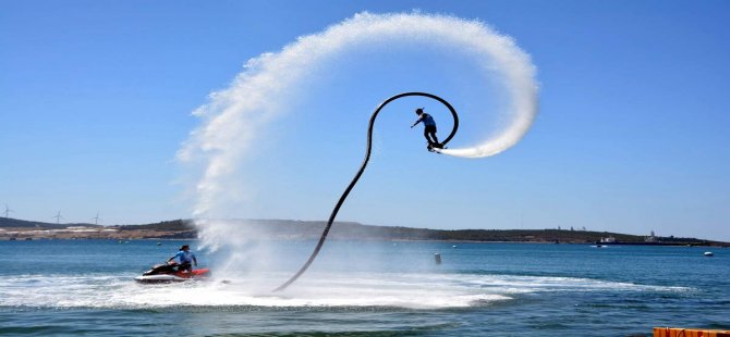 Türkiye Su Jeti ve Flyboard Şampiyonası’nın İlk Ayağı Aliağa’da Yapıldı