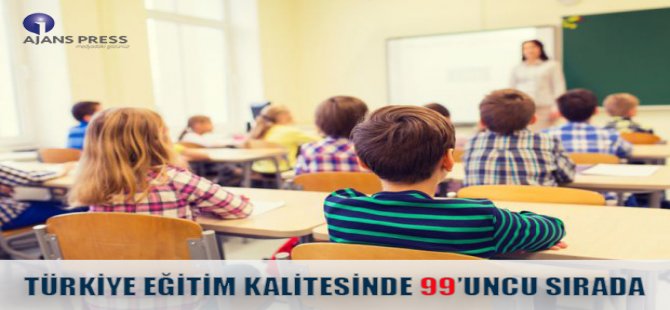 Türkiye Eğitim Kalitesinde 99’uncu Sırada