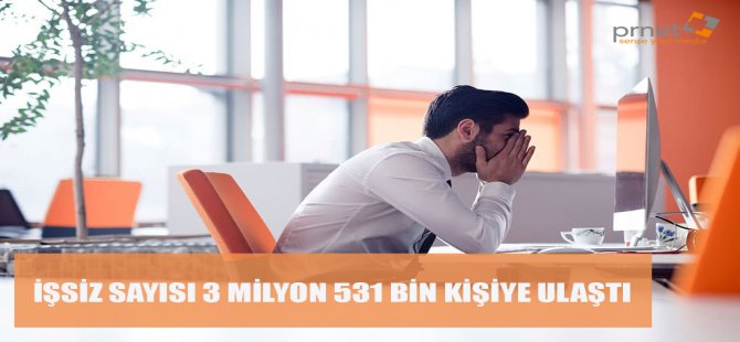 İşsiz Sayısı 3 Milyon 531 Bin Kişiye Ulaştı