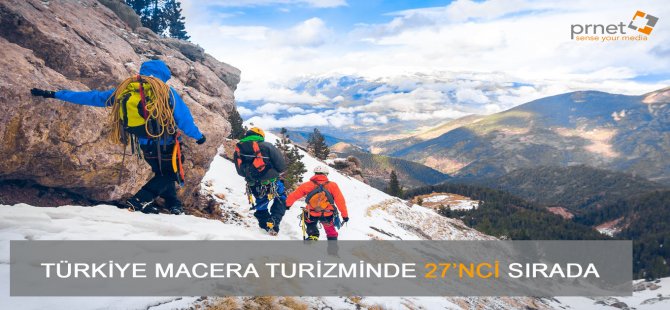 Türkiye Macera Turizminde 27’nci Sırada