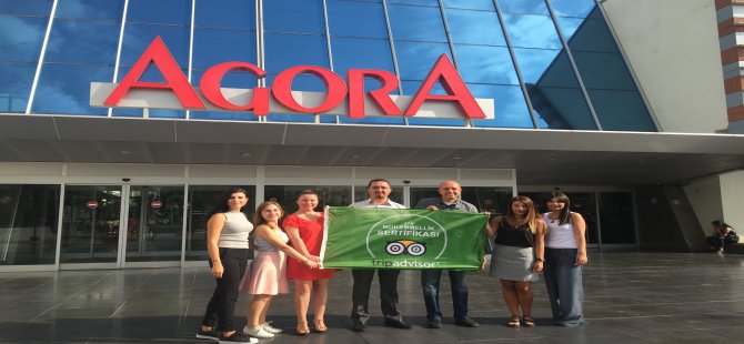 Agora’ya Tripadvisor’dan Mükemmellik Sertifikası