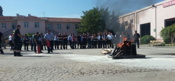 İtfaiye Ekipleri Eğitimden Geçti