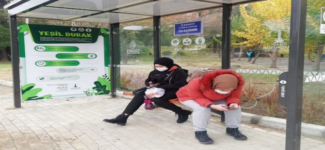 İzmir’in İlk Doğa Dostu Otobüs Durağı