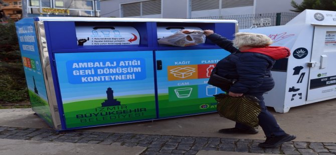 Ambalaj Atıkları İçin Geri Dönüşüm Konteynerleri Yerleştiriliyor