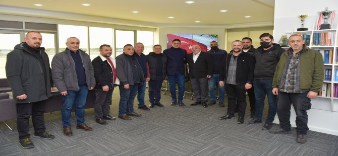 Aliağa Esnaf Odası Yönetiminden Başkan Serkan Acar’a Ziyaret