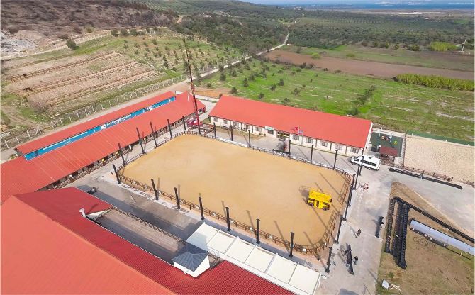 Alia Park’ta Kapalı Manej Çalışmaları Sürüyor