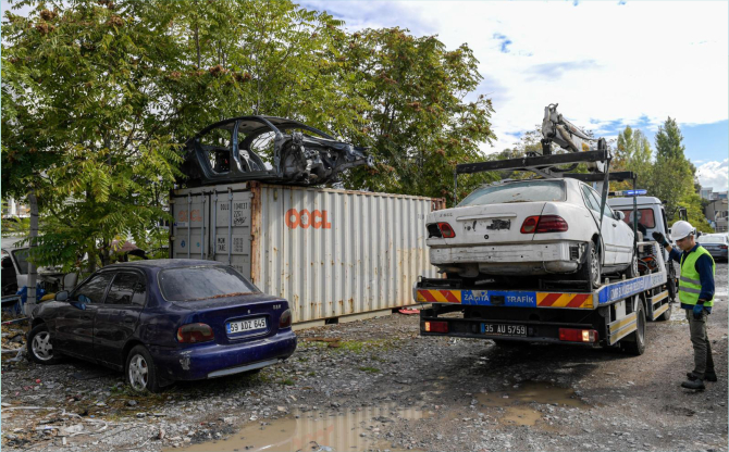 Hurda araçlar ekonomiye kazandırılıyor