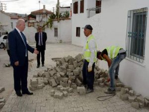 Başkan Gümüş Çalışmaları Yerinde İnceledi