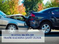 İlk 10 Ayda 306 Bin 559 Trafik Kazasına Şahit Olduk