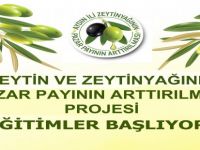 “Zeytin Zeytinyağı Pazar Payının Arttırılması” Projesi Eğitimleri Başlıyor